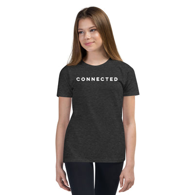 Connected Heathered Charcoal Youth Short Sleeve T-Shirt