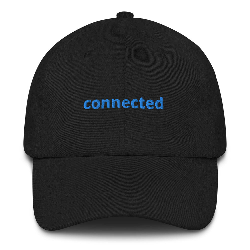 Connected Black and Blue Dad hat