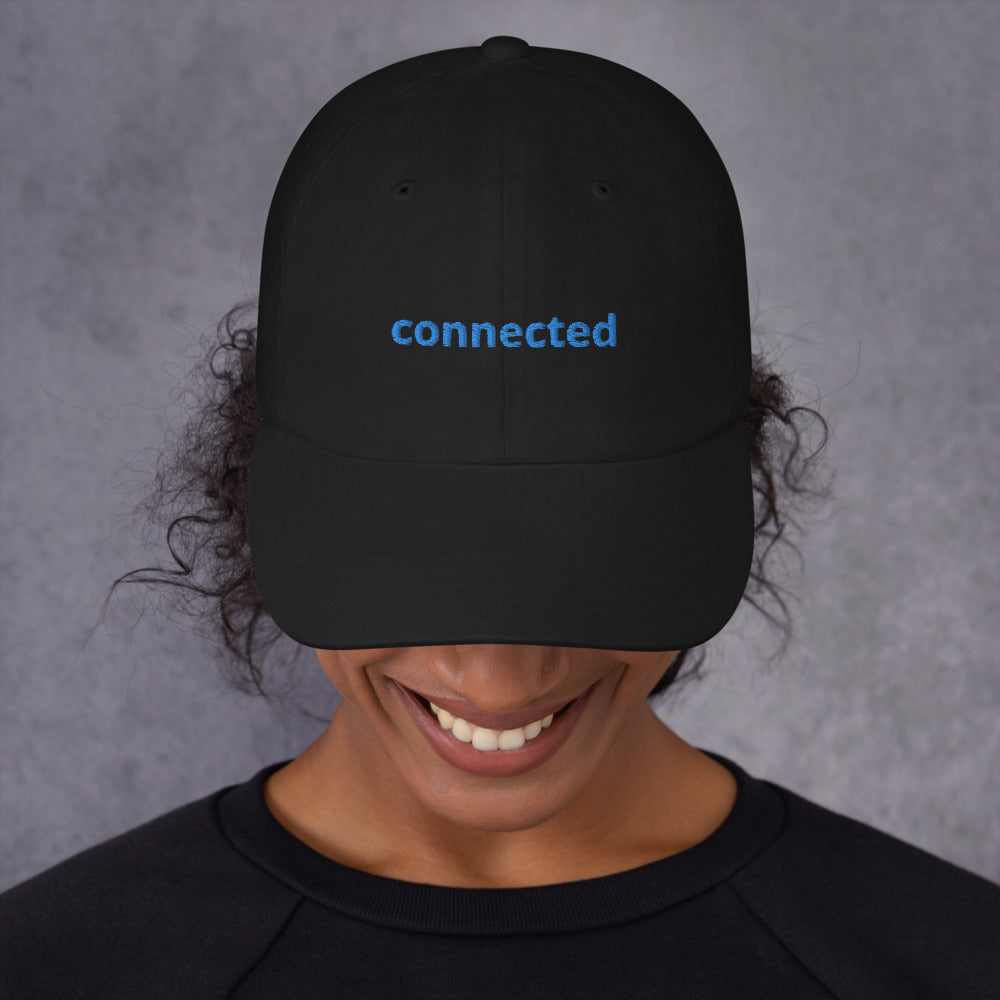 Connected Black and Blue Dad hat