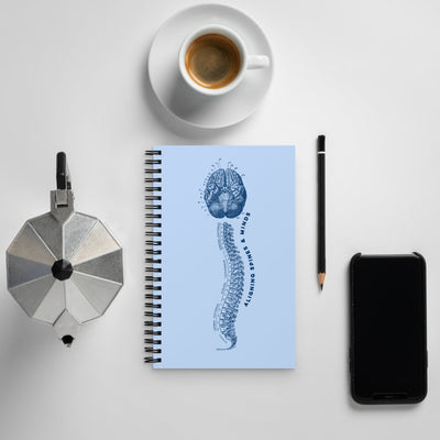 Aligning Spines & Minds Spiral notebook