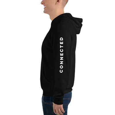 Connected Sleeve Print Unisex hoodie