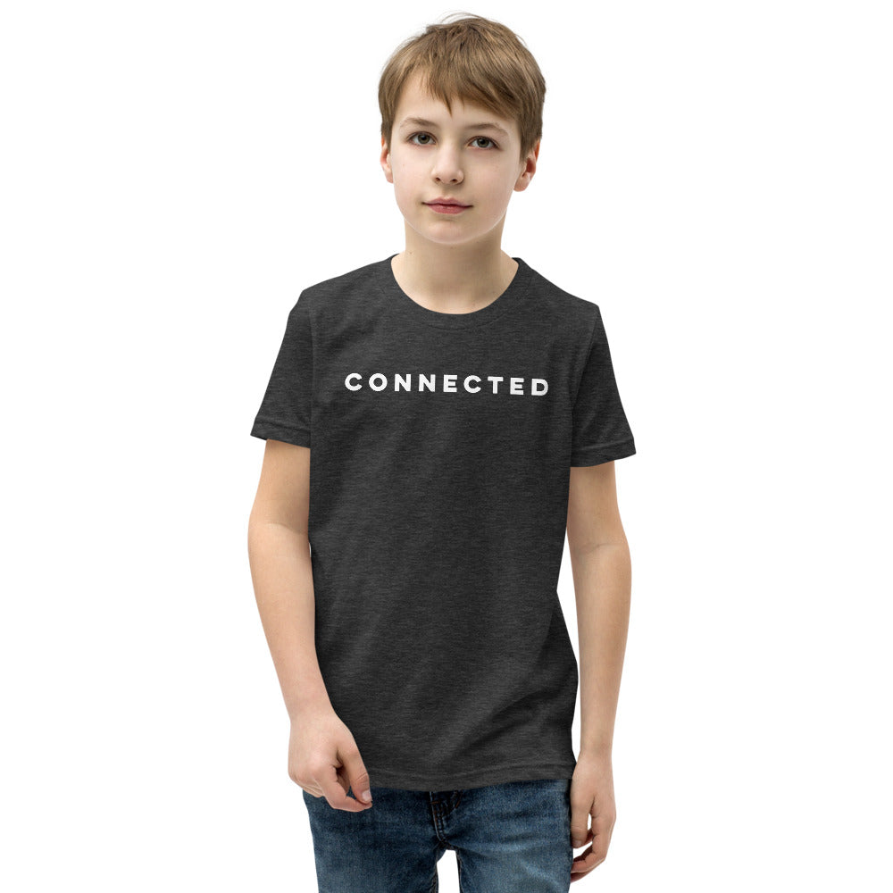 Connected Heathered Charcoal Youth Short Sleeve T-Shirt